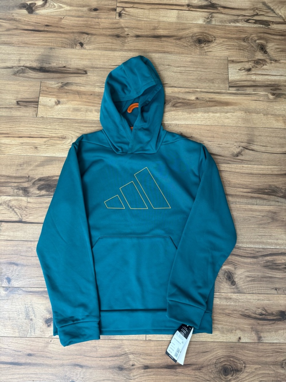 adidas Legacy Teal Hooded Pullover youth size 14/16